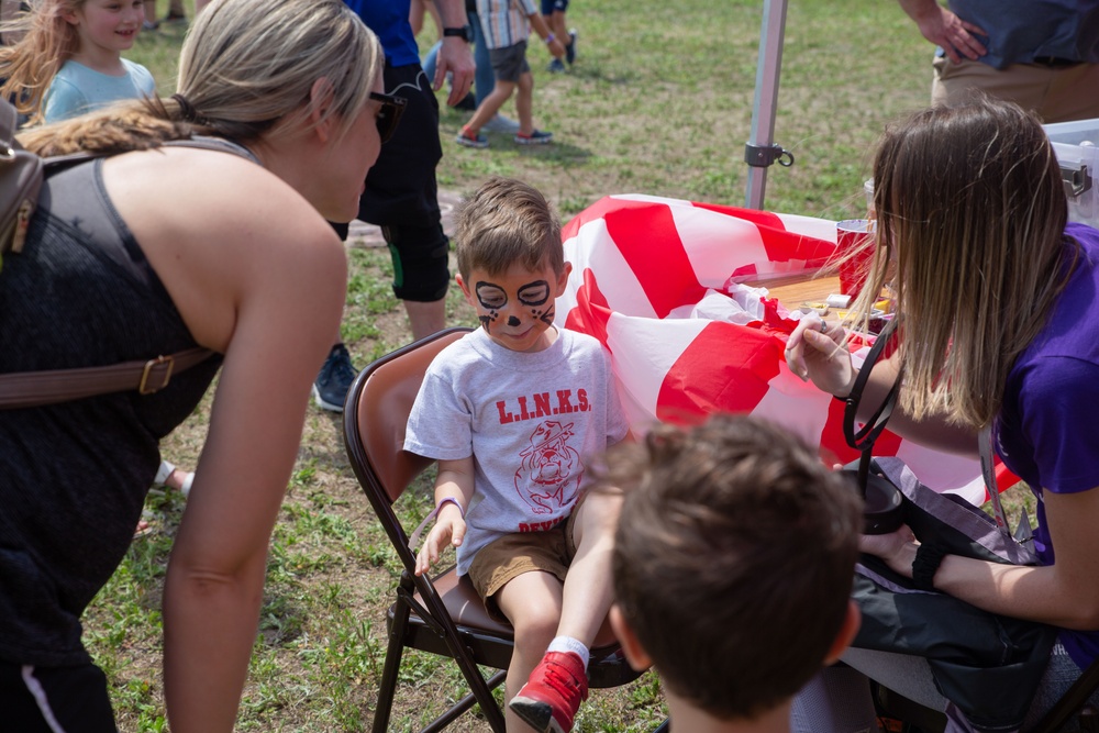 Bolden Elementary Middle School hosts a carnival for Month of the Military Child