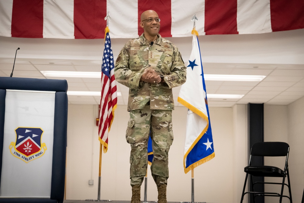 Chief of Staff of the Air Force Visits 179th Airlift Wing
