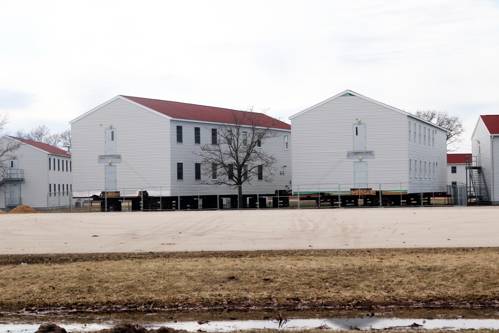 Contractor moves first two World War II-era barracks at Fort McCoy