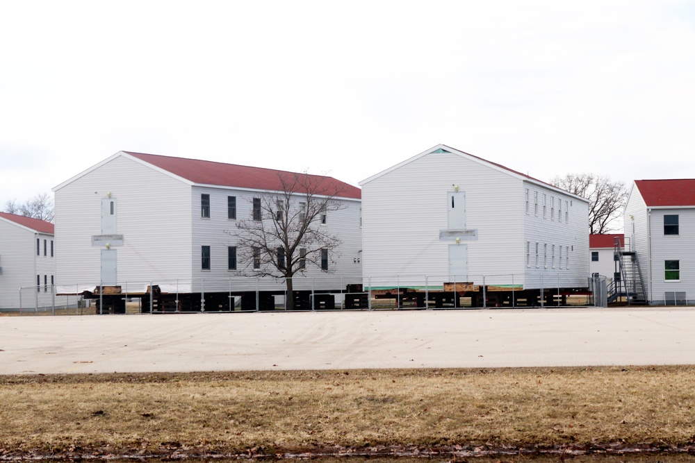 Contractor moves first two World War II-era barracks at Fort McCoy