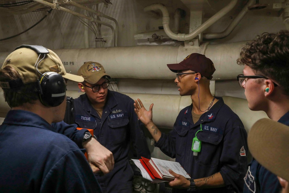 USS Truxtun Emergency Response Training