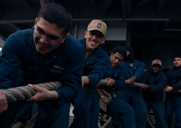 USS Makin Island Departs Sasebo