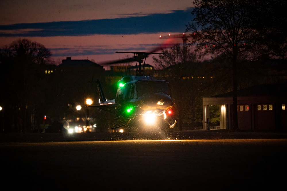 1st Helicopter Squadron Lands at National Mall