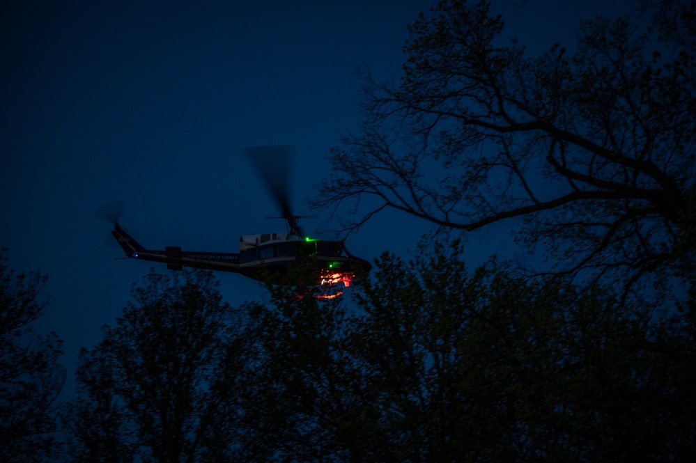 1st Helicopter Squadron Lands at National Mall