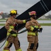 100th CES firemen practice with 352nd SOW CV-22B