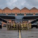 100th CES firemen practice with 352nd SOW CV-22B