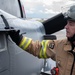 100th CES firemen practice with 352nd SOW CV-22B