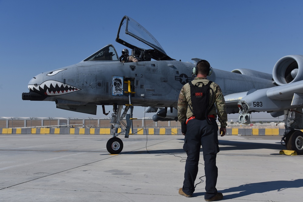 First A-10 Thunderbolt II sortie at Al Dhafra Air Base