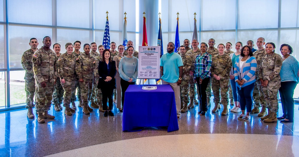 Belvoir Hospital leaders sign Sexual Assault Awareness and Prevention Month proclamation