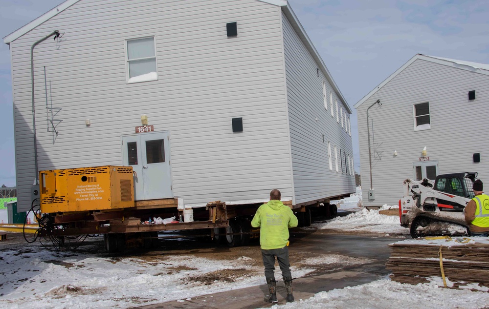 Barracks Relocation at Fort McCoy WI.