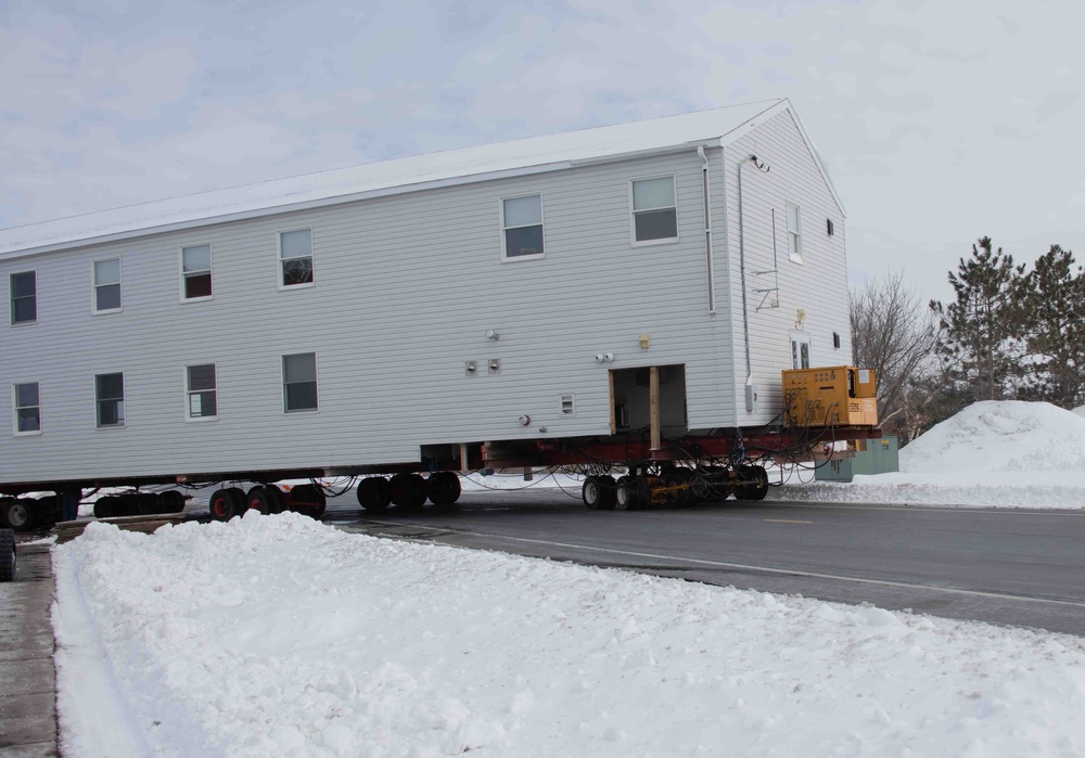 Barracks Relocation at Fort McCoy WI.