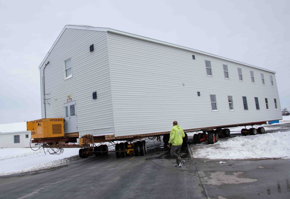 Barracks Relocation at Fort McCoy WI.