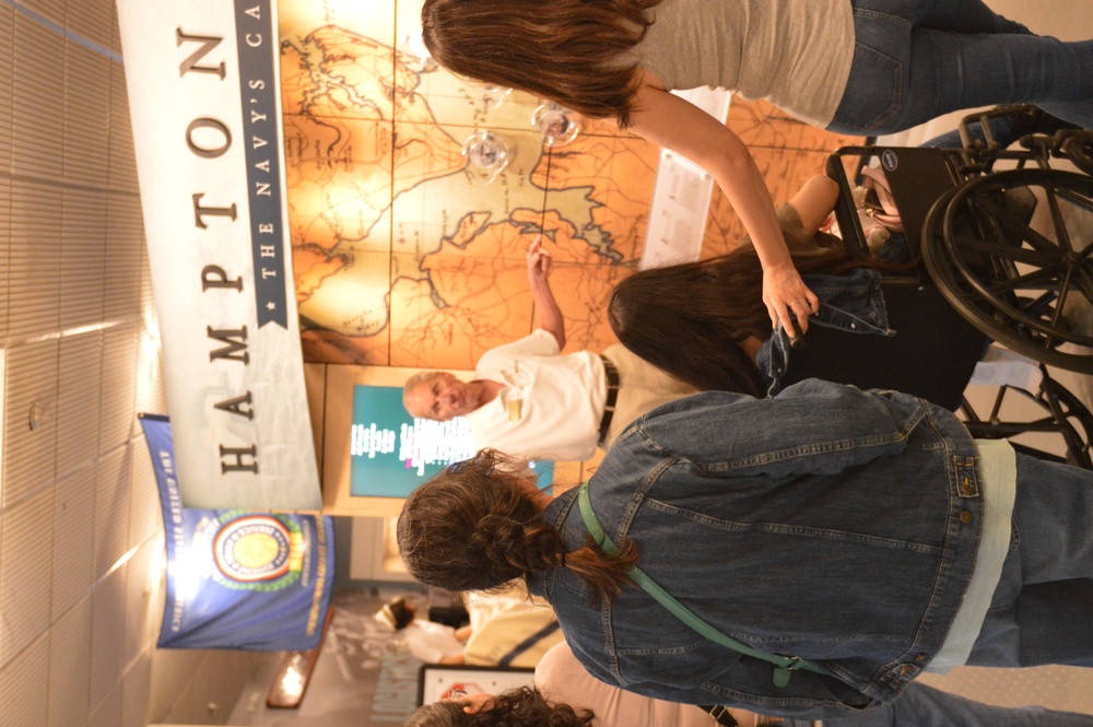 Naval Museum volunteer in action