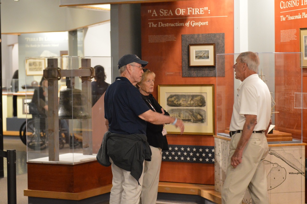 Naval Museum volunteer in action