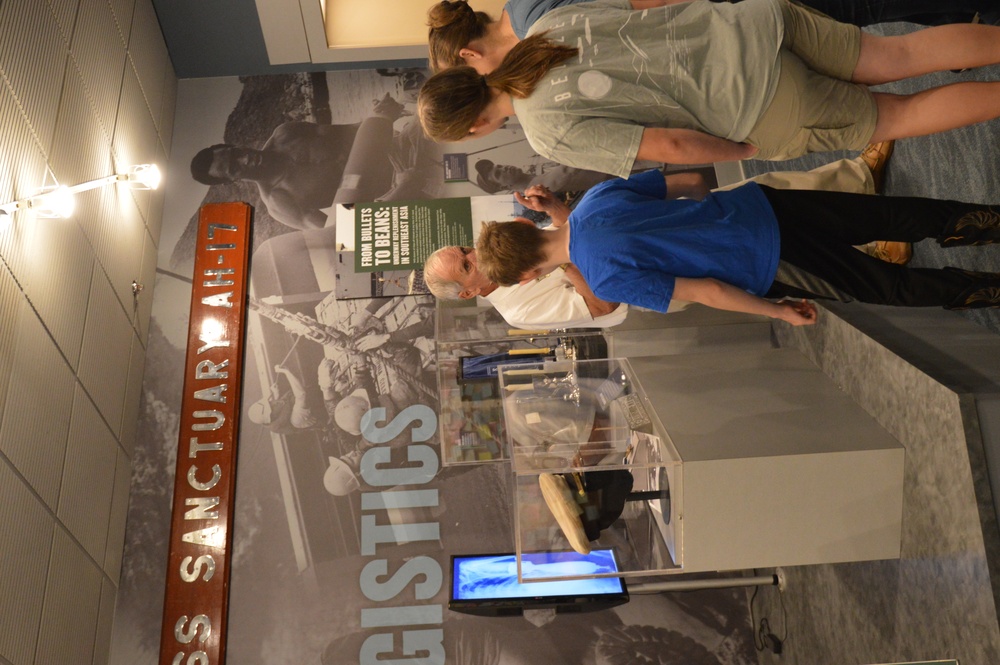 Naval Museum volunteer in action