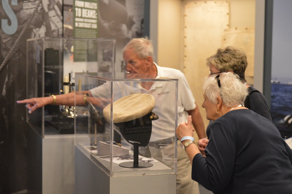 Naval Museum volunteer in action