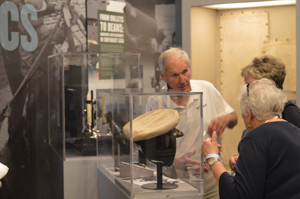 Naval Museum volunteer in action