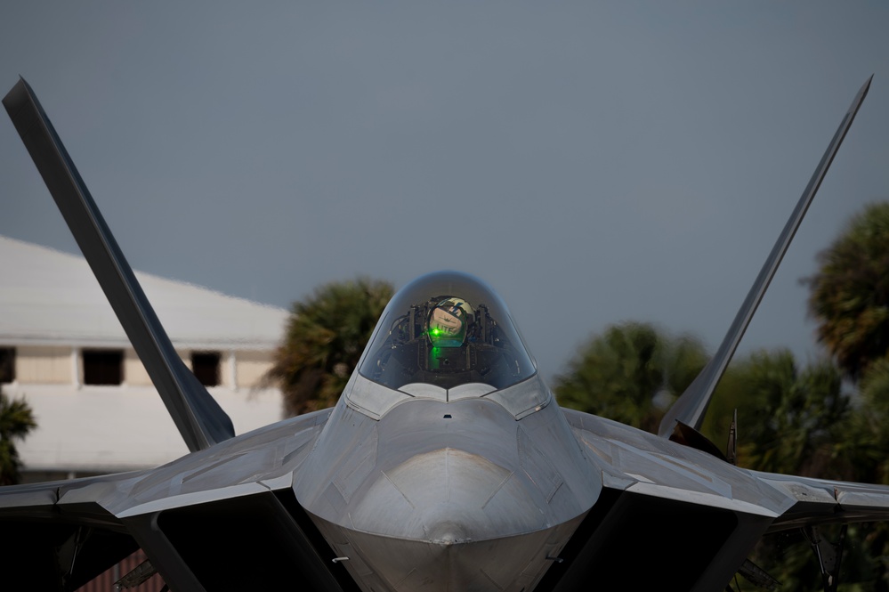 First F-22 Raptor's depart Tyndall