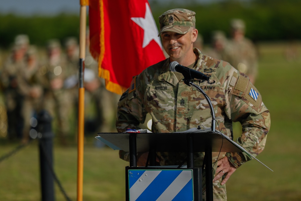 Long-serving Dogface Soldier relinquishes responsibility as the division’s senior enlisted advisor