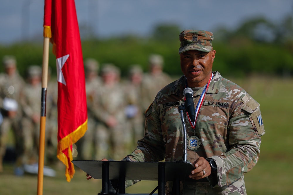 The Marne Division says 'farewell' to a longtime Dogface Soldier during a Change of Responsibility Ceremony