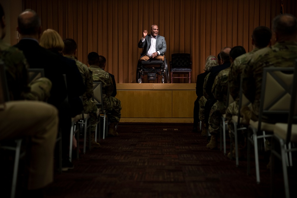 Retired U.S. Army Col. Greg Gadson Speaks at Leader and Professional Development Session