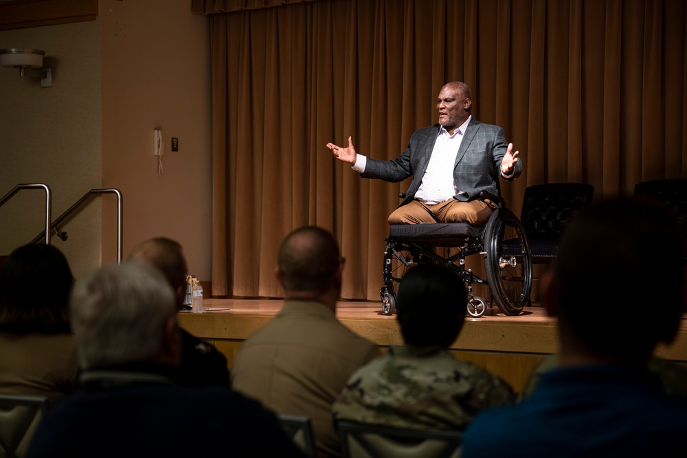 Retired U.S. Army Col. Greg Gadson Speaks at Leader and Professional Development Session