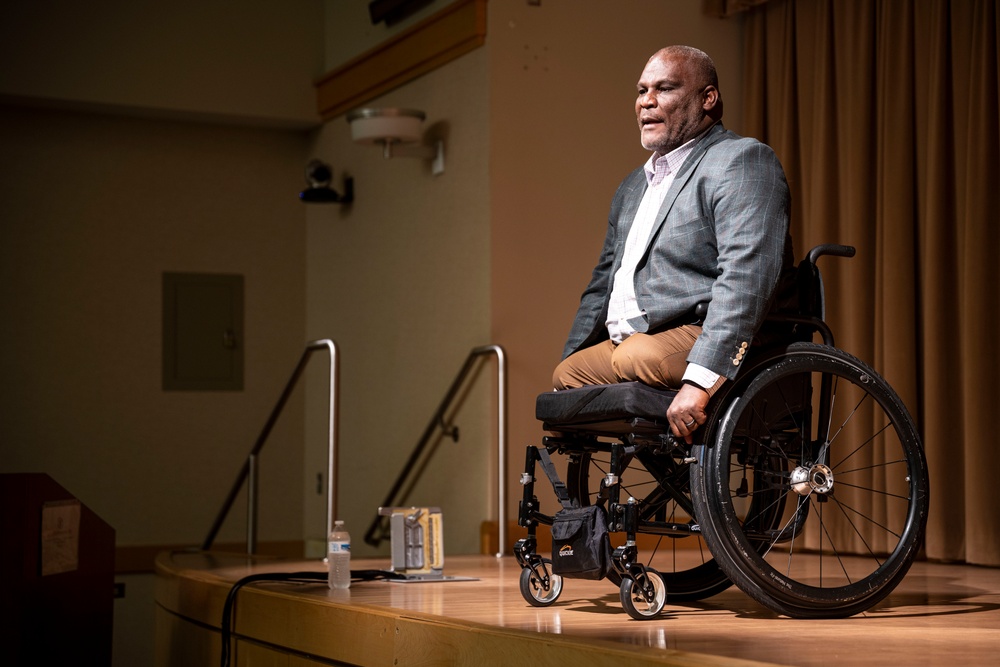 Retired U.S. Army Col. Greg Gadson Speaks at Leader and Professional Development Session