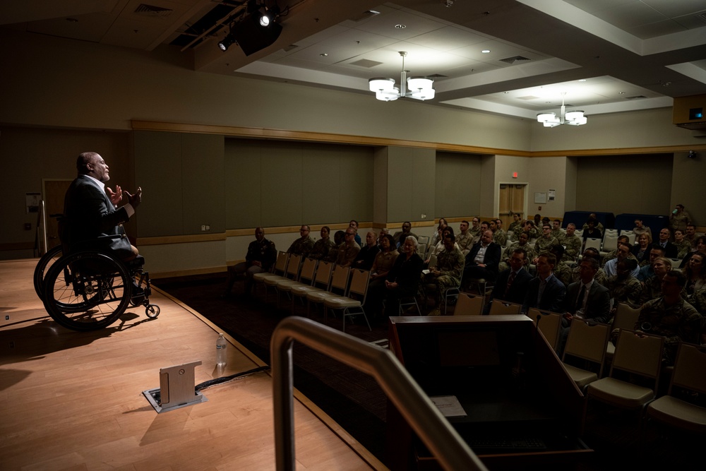 Retired U.S. Army Col. Greg Gadson Speaks at Leader and Professional Development Session