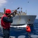 Decatur Replenishment-at-Sea with USNS Washington Chambers