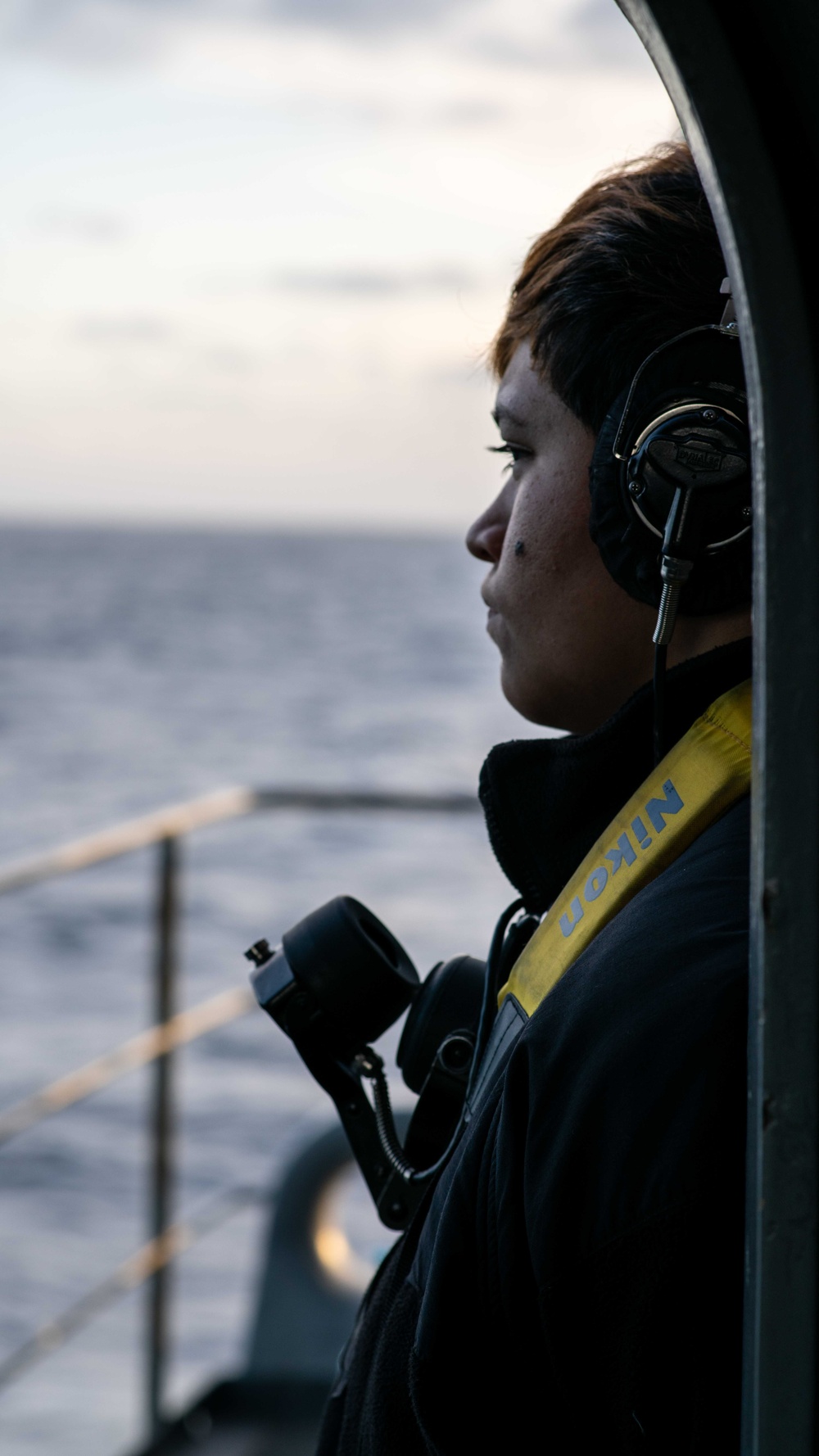 Sailors Work on the Fantail of USS Carl Vinson (CVN70)