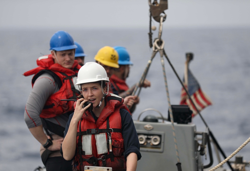 USS Milius (DDG 69) Conducts Rigid-Hull Inflatable Boat Operations