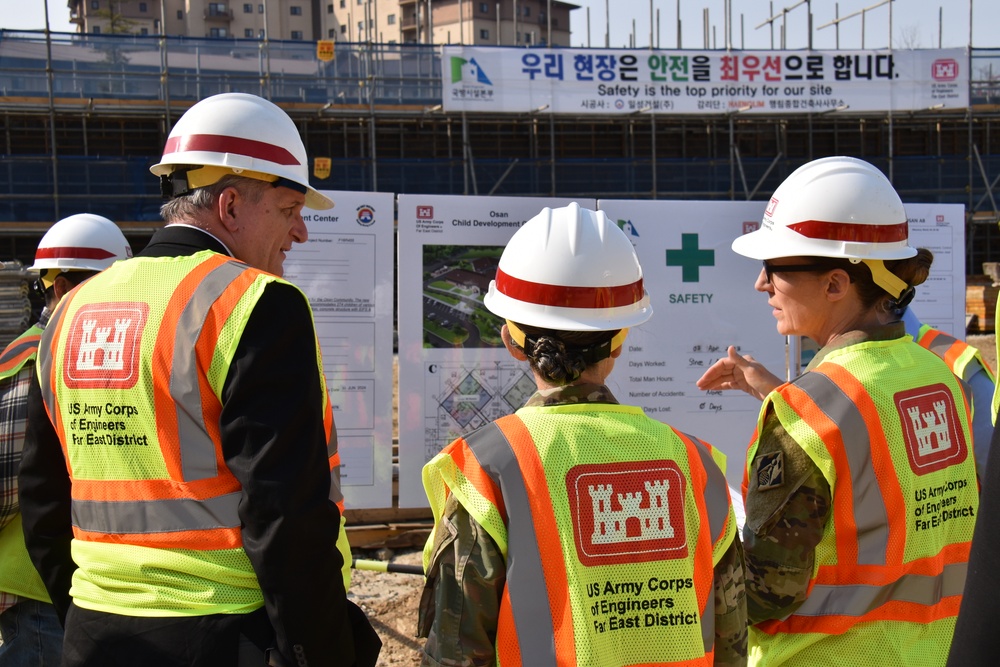 Acting Principal Deputy Assistant Secretary of Defense for Installations tours Child Development Center on Osan Air Base