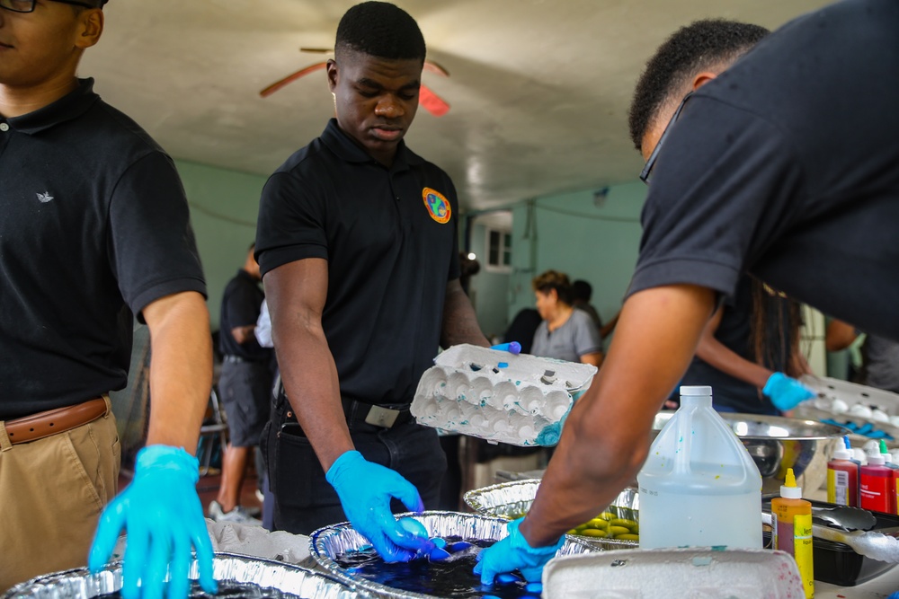Camp Blaz Marines Attend Easter Egg Dyeing Event.