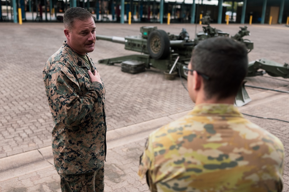 U.S. Marines and Australian Army soldiers participate in dry-fire drills