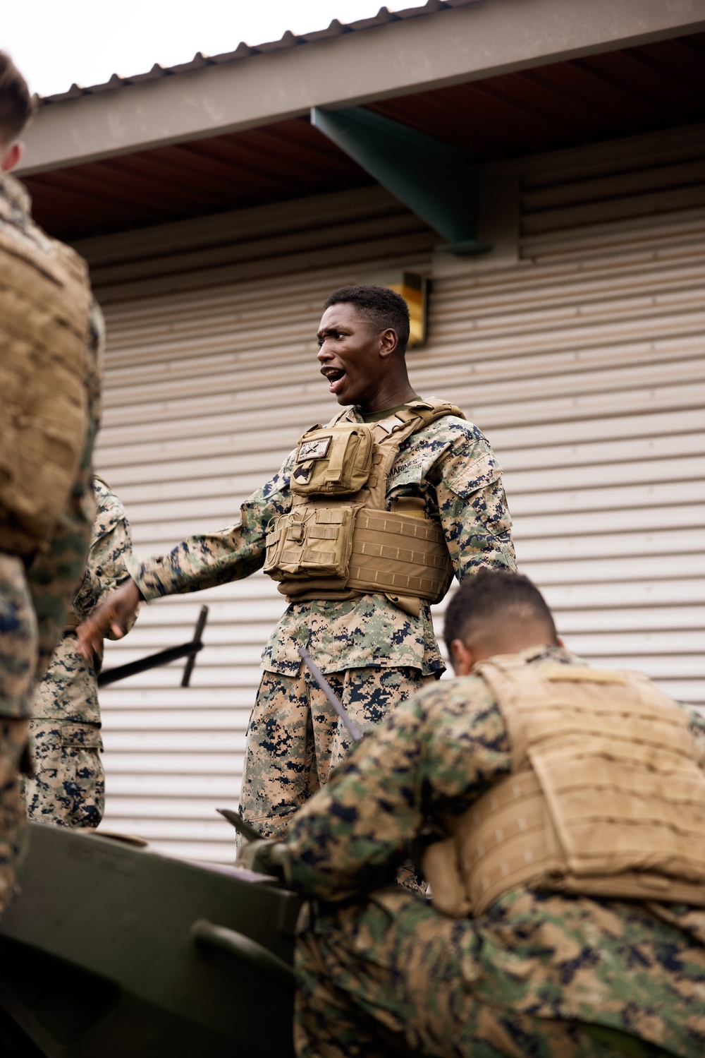 U.S. Marines and Australian Army soldiers participate in dry-fire drills