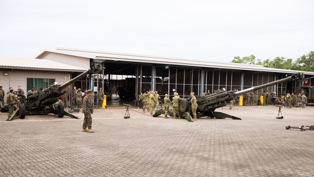 U.S. Marines and Australian Army soldiers participate in dry-fire drills