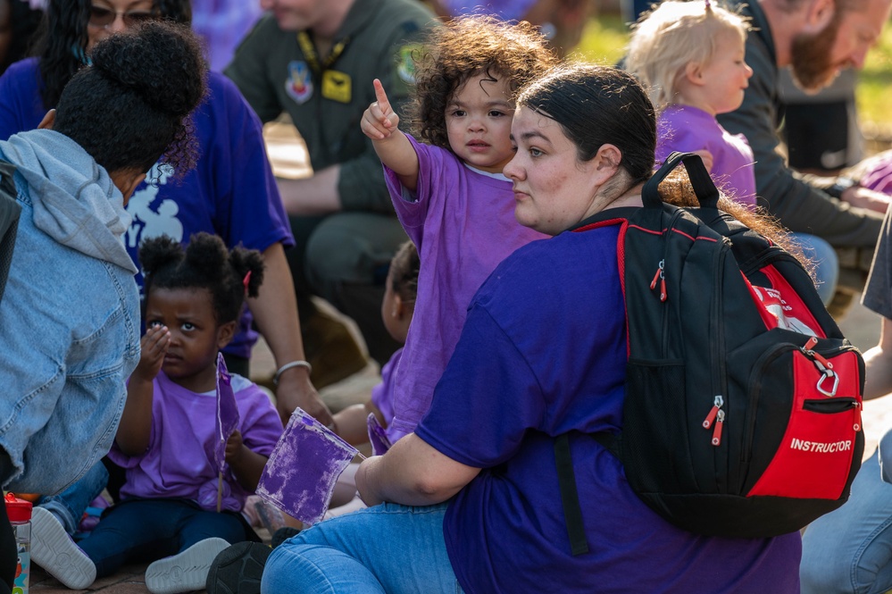 JBLE walks for Month of the Military Child