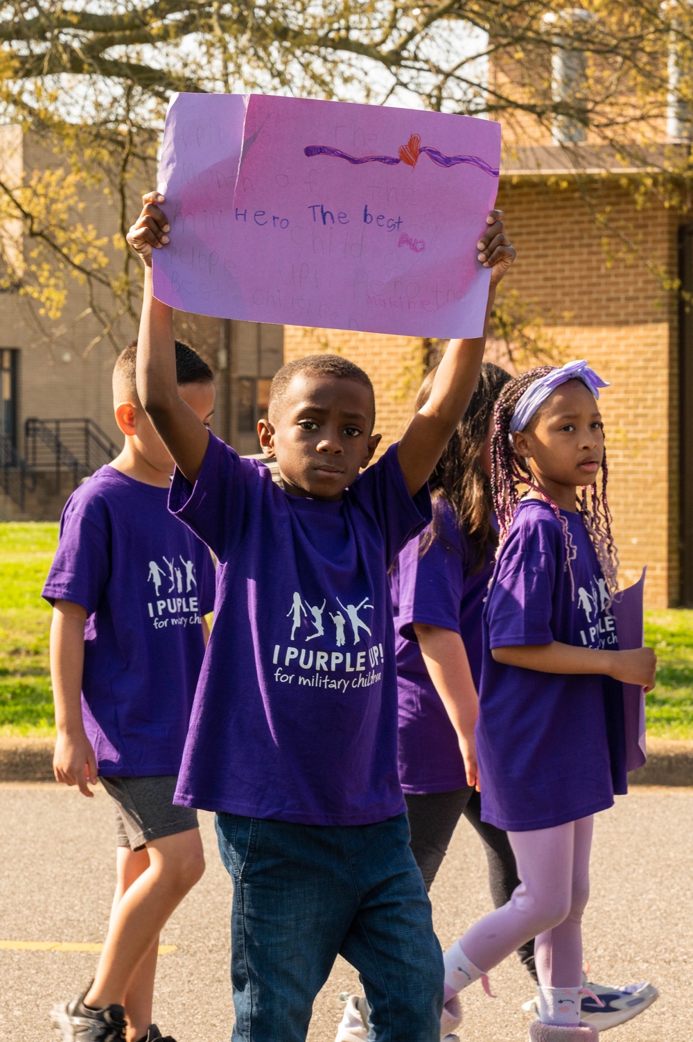 JBLE walks for Month of the Military Child