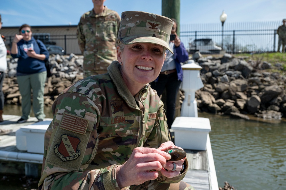 JBAB releases mussels to clean Potomac, Anacostia Rivers