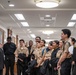 SECNAV Speaks with NJROTC Students from JFK High School