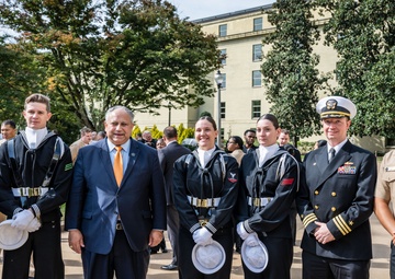 Pentagon Hosts U.S. Navy Birthday Celebration