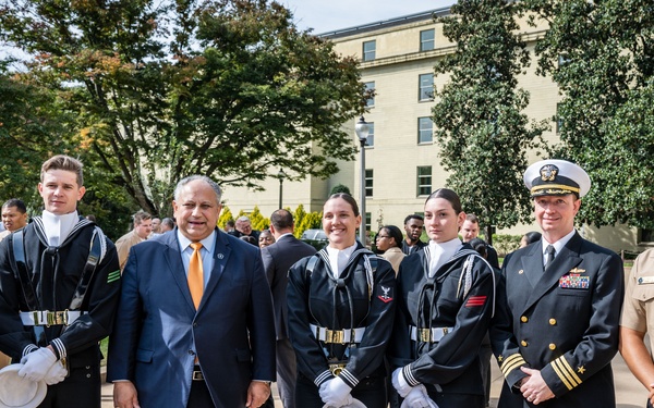 Pentagon Hosts U.S. Navy Birthday Celebration