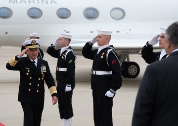 SECNAV Greets SEMAR at Joint Base Andrews Air Field