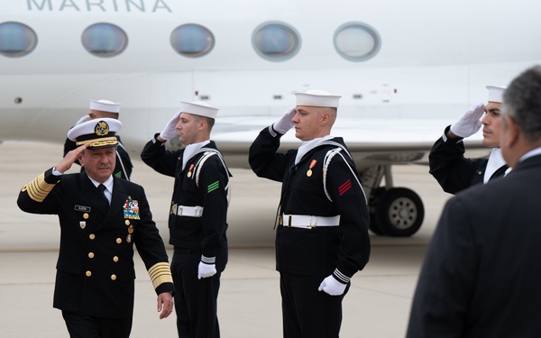 SECNAV Greets SEMAR at Joint Base Andrews Air Field
