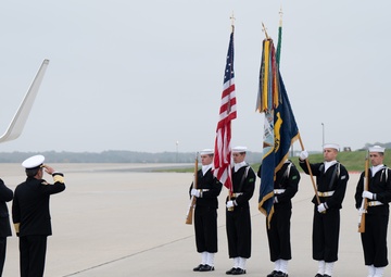 SECNAV Greets SEMAR at Joint Base Andrews Air Field