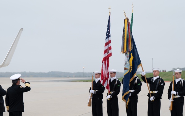 SECNAV Greets SEMAR at Joint Base Andrews Air Field