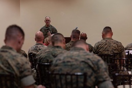Chaplain of the Marine Corps speaks with I MEF leaders