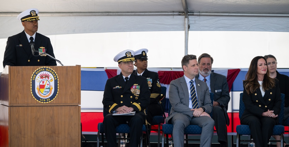 Naval Base Ventura County Hosts Commissioning of USS Santa Barbara (LCS 32) in Port Hueneme, California