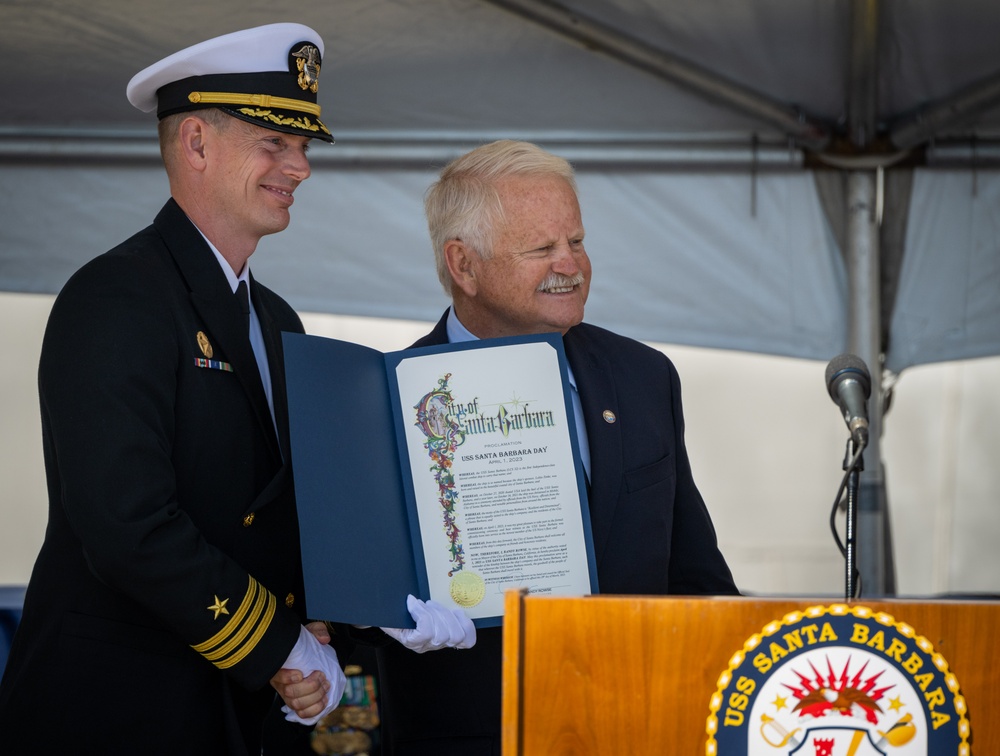 Naval Base Ventura County Hosts Commissioning of USS Santa Barbara (LCS 32) in Port Hueneme, California