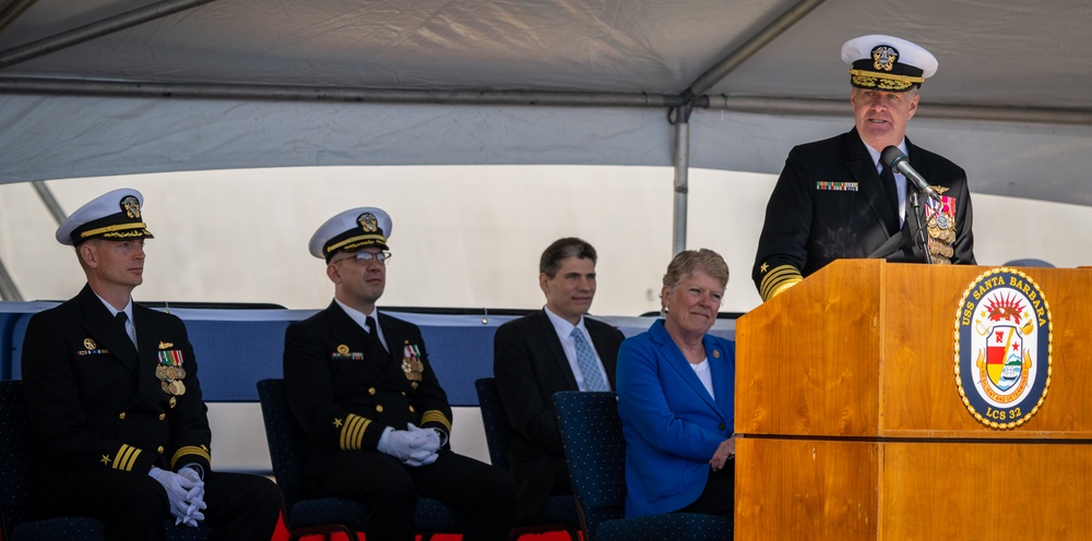 Naval Base Ventura County Hosts Commissioning of USS Santa Barbara (LCS 32) in Port Hueneme, California